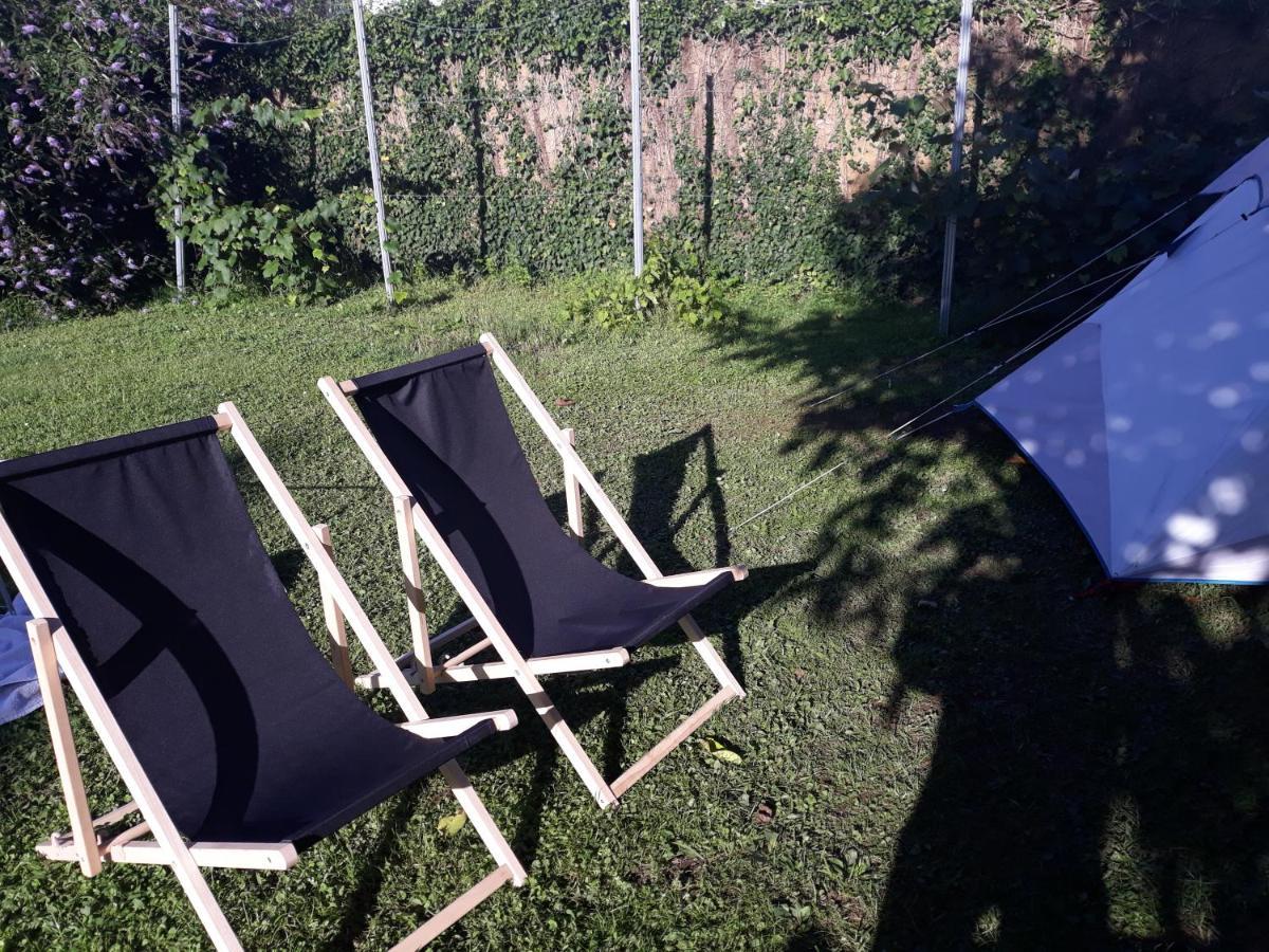 Camping Under The Walnut In Your Own Tent On A Shared Lot And Shared Bathroom Ljubljana Exterior foto