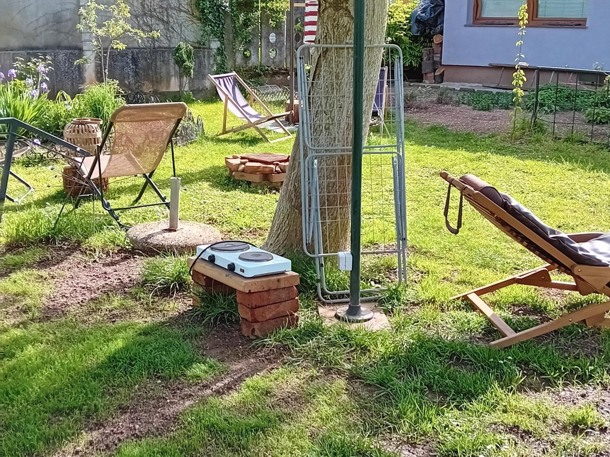 Camping Under The Walnut In Your Own Tent On A Shared Lot And Shared Bathroom Ljubljana Exterior foto